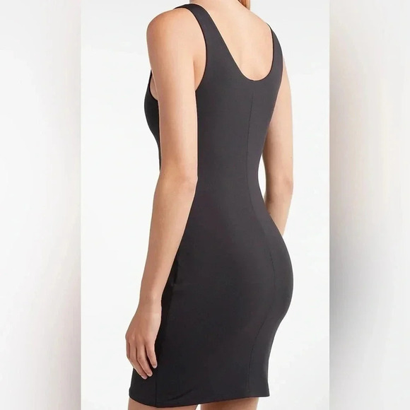 Express Black Scoop Neck Mini Sheath Dress XXS - Picture 5 of 10